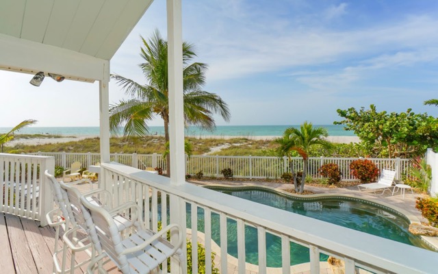 Pool and Beach View from North Deck